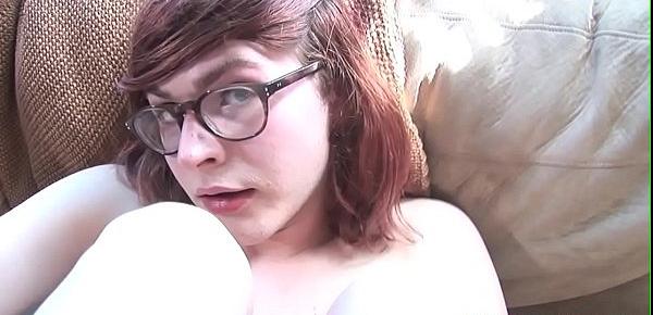  Solo spex trans fingers ass at porn audition